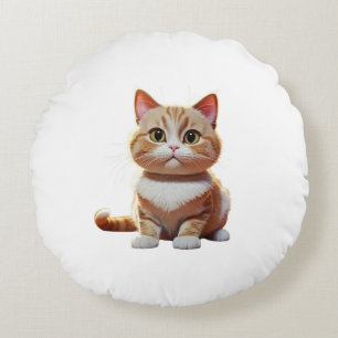 Coussins Ronds Joueur Kitty Pillowcase