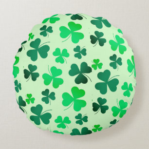 Coussins Ronds Jour de la Saint Patrick de printemps vert irlanda
