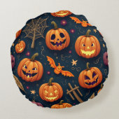 Coussins Ronds Jour d'Halloween (Dos)