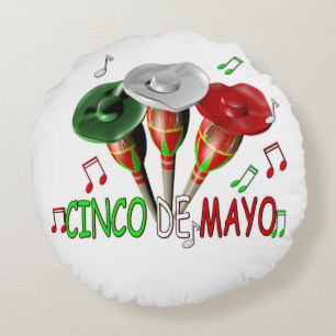 Coussins Ronds Joyeux Cinco de Mayo