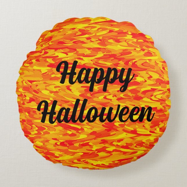 Coussins Ronds Joyeux Halloween (Devant)