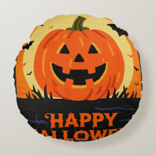 Coussins Ronds Joyeux Halloween
