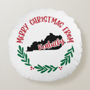 Coussins Ronds Joyeux Noël du Kentucky Red Green