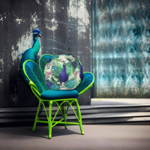 Coussins Ronds Jungle de Peacock