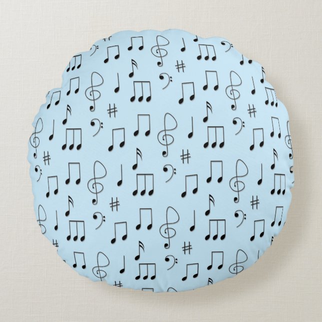 Coussins Ronds Juste Noté Bleu (Devant)