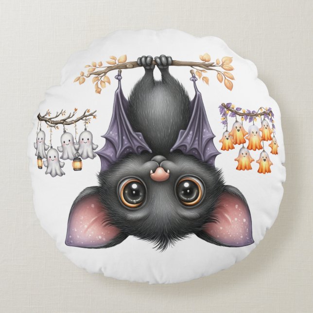 Coussins Ronds Juste traîner, Chauves-souris (Devant)