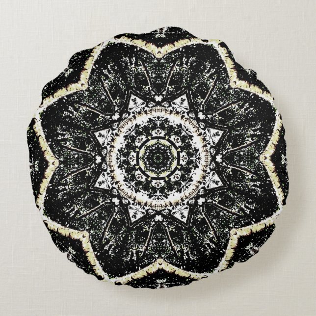 Coussins Ronds Kaleidoscope gothique (Dos)
