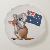 Coussins Ronds Kangaroo et Koala (Dos)