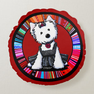 Coussins Ronds KiniArt Quinceañera Westie