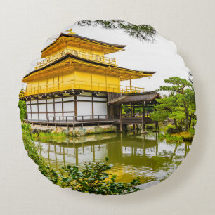 Coussins Ronds Kinkaku-ji, le pavillon d'or, Kyoto