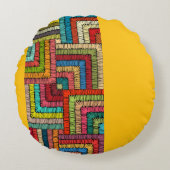 Coussins Ronds Kitenge Pattern Home Decor pillow (Devant)