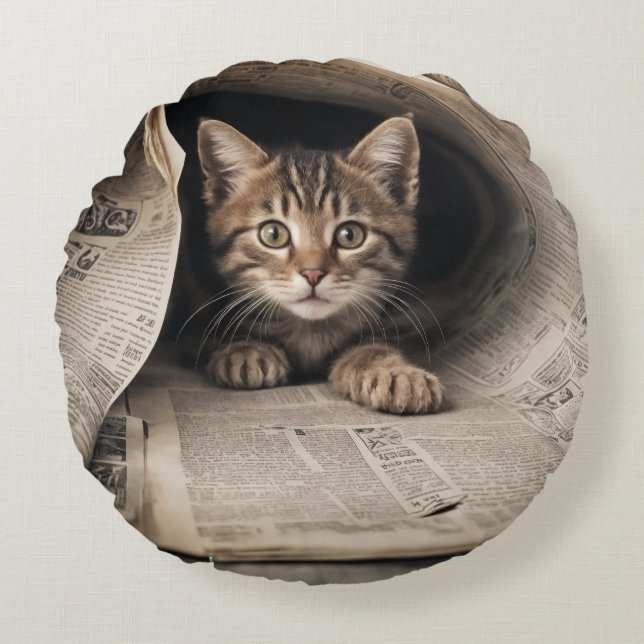 Coussins Ronds Kitty Round Pillow (Devant)
