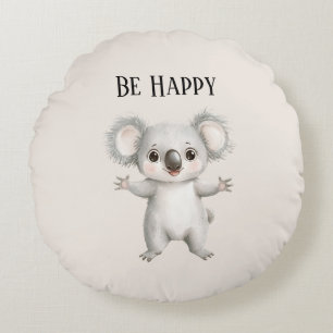 Coussins Ronds Koala Heureux