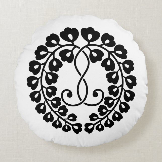 Coussins Ronds Kujo wisteria (Devant)