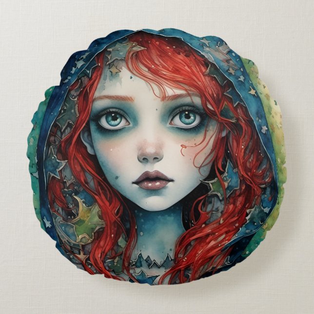 Coussins Ronds La déesse Brigid (Devant)