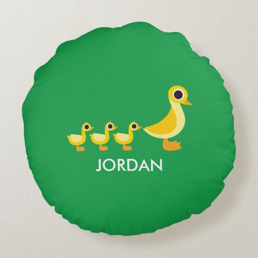 Coussins Ronds La famille du canard (Dos)