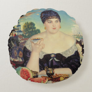 Coussins Ronds La femme du marchand au thé, 1918