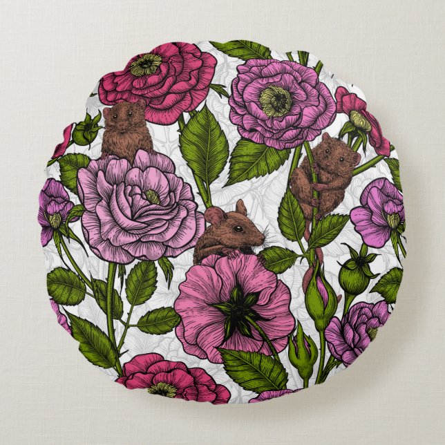 Coussins Ronds La fête des souris (Devant)