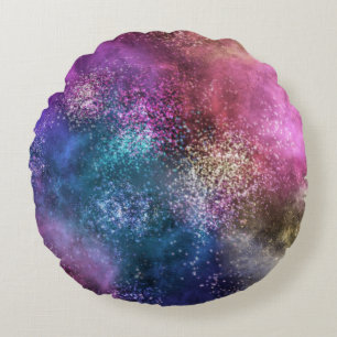Coussins Ronds La Galaxie Colorée