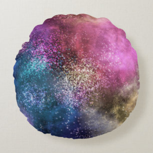 Coussins Ronds La Galaxie colorée