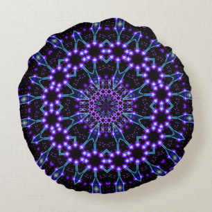 Coussins Ronds La lumière structure le mandala