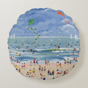 Coussins Ronds La plage de Cornish