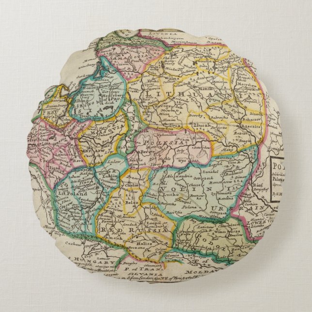 Coussins Ronds La Pologne 6 2 (Devant)