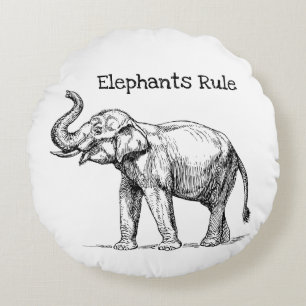 Coussins Ronds La règle des éléphants
