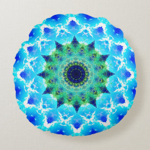 Coussins Ronds La star tropicale de Pulsar Mandala