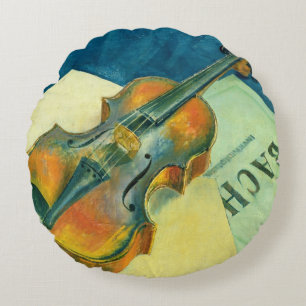Coussins Ronds La vie toujours avec un violon, 1921