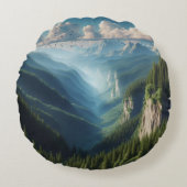 Coussins Ronds La vue sur la colline (Devant)