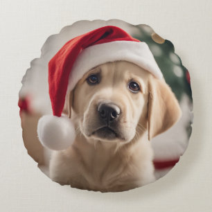 Coussins Ronds Labrador Retriever Christmas