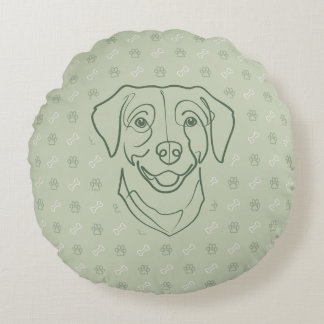 Coussins Ronds Labrador Retriever. Édition Bonheur !