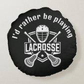 Coussins Ronds Lacrosse Design  (Dos)