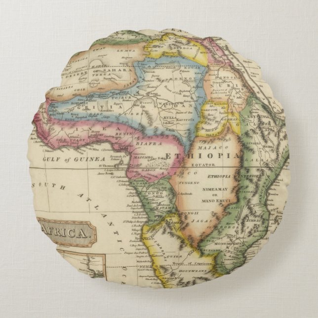Coussins Ronds L'Afrique 36 (Devant)