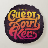 Coussins Ronds "L'Amérique le Grand" (Devant)