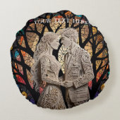 Coussins Ronds Lancer l'oreiller (Dos)