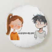 Coussins Ronds Lancer l'oreiller (Dos)