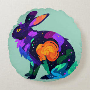 Coussins Ronds Lapin Magique