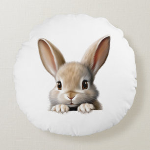 Coussins Ronds Lapin qui regarde