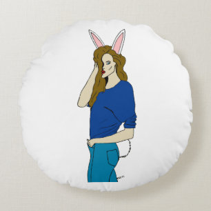 Coussins Ronds lapine