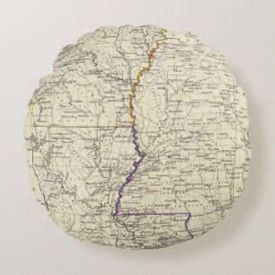 Coussins Ronds L'Arkansas, la Louisiane et le Mississippi