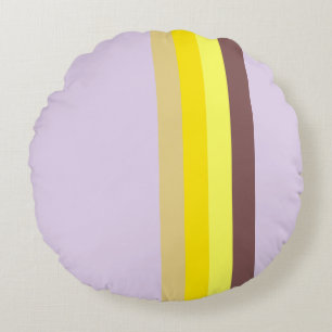 Coussins Ronds Lavande jaune Brown