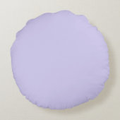 Coussins Ronds Lavande Purple Script Moderne Fille Monogramme Nom (Dos)