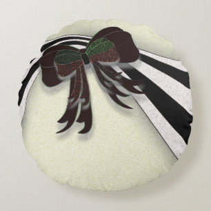 Coussins Ronds Le Bow de Noël -