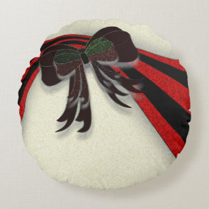 Coussins Ronds Le Bow de Noël -