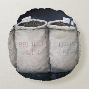 Coussins Ronds Le café renvoie 1990