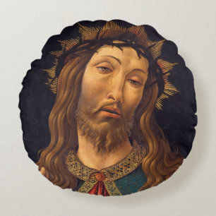 Coussins Ronds Le Christ couronné d'épines par Sandro Botticelli