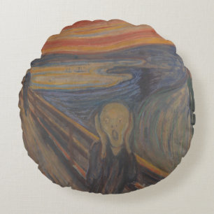 Coussins Ronds Le cri de la nature par Edvard Munch 1893