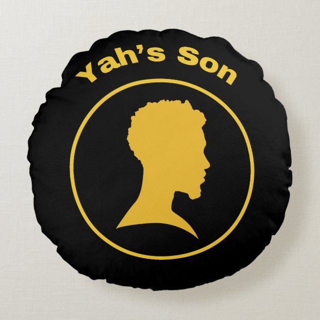 Coussins Ronds Le design graphique de Yah's Son (Devant)